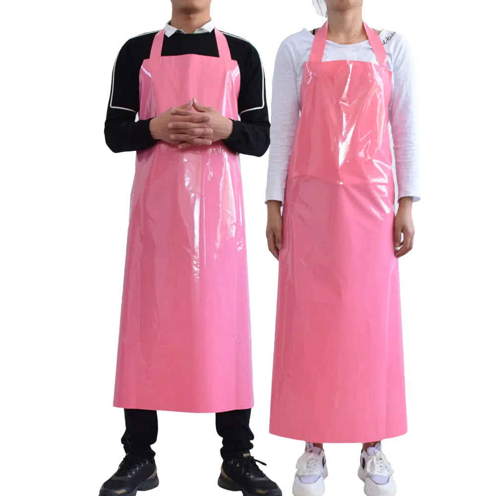 Tear Resistance Blue Apron Reusable Industrial TPU Apron for Meat Processing Handling