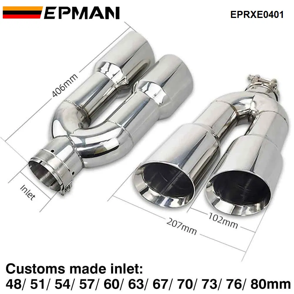 Глушитель выхлопной Epman Universal для BMW X1, E90, E91, E92, E93