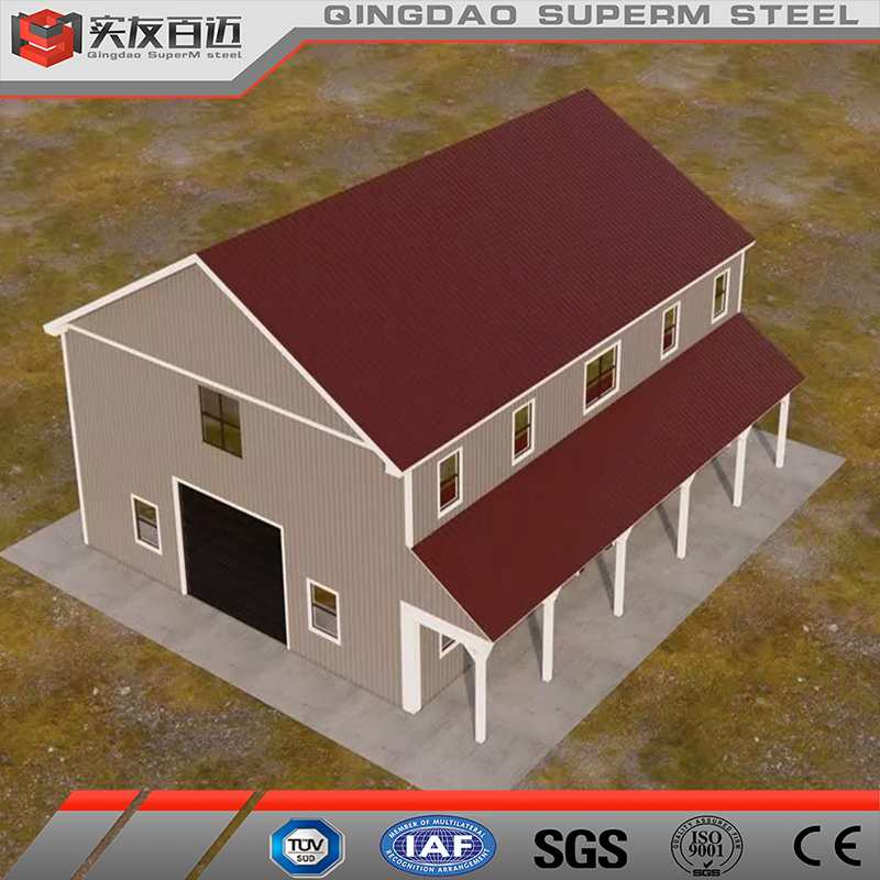 Prefab Hot DIP Galvanized Steel Structure Barn House