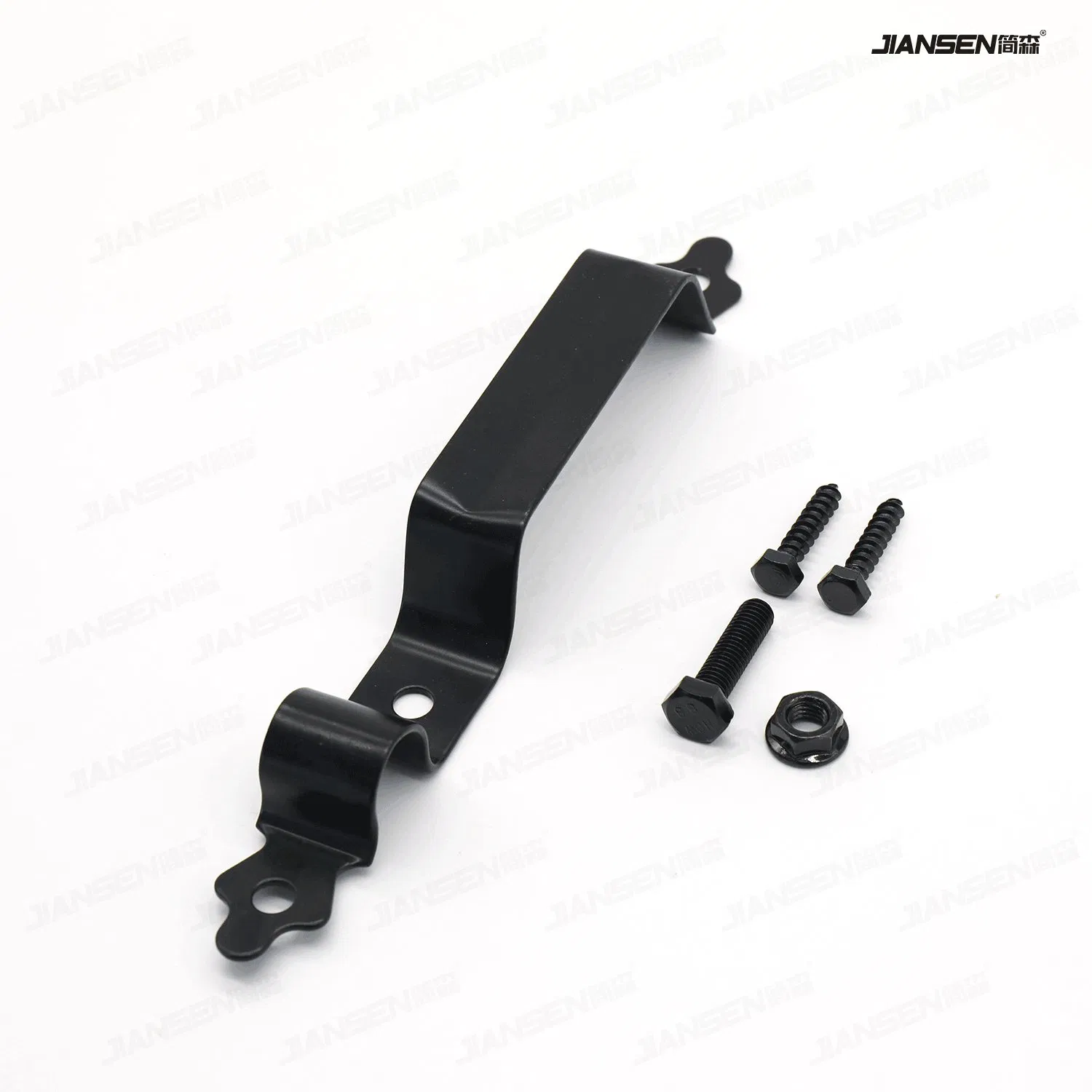 Hot Sale Decorative Fence Door Handle Barn Door Handle Wooden Door Handle Black Carbon Steel Door Handle Hardware