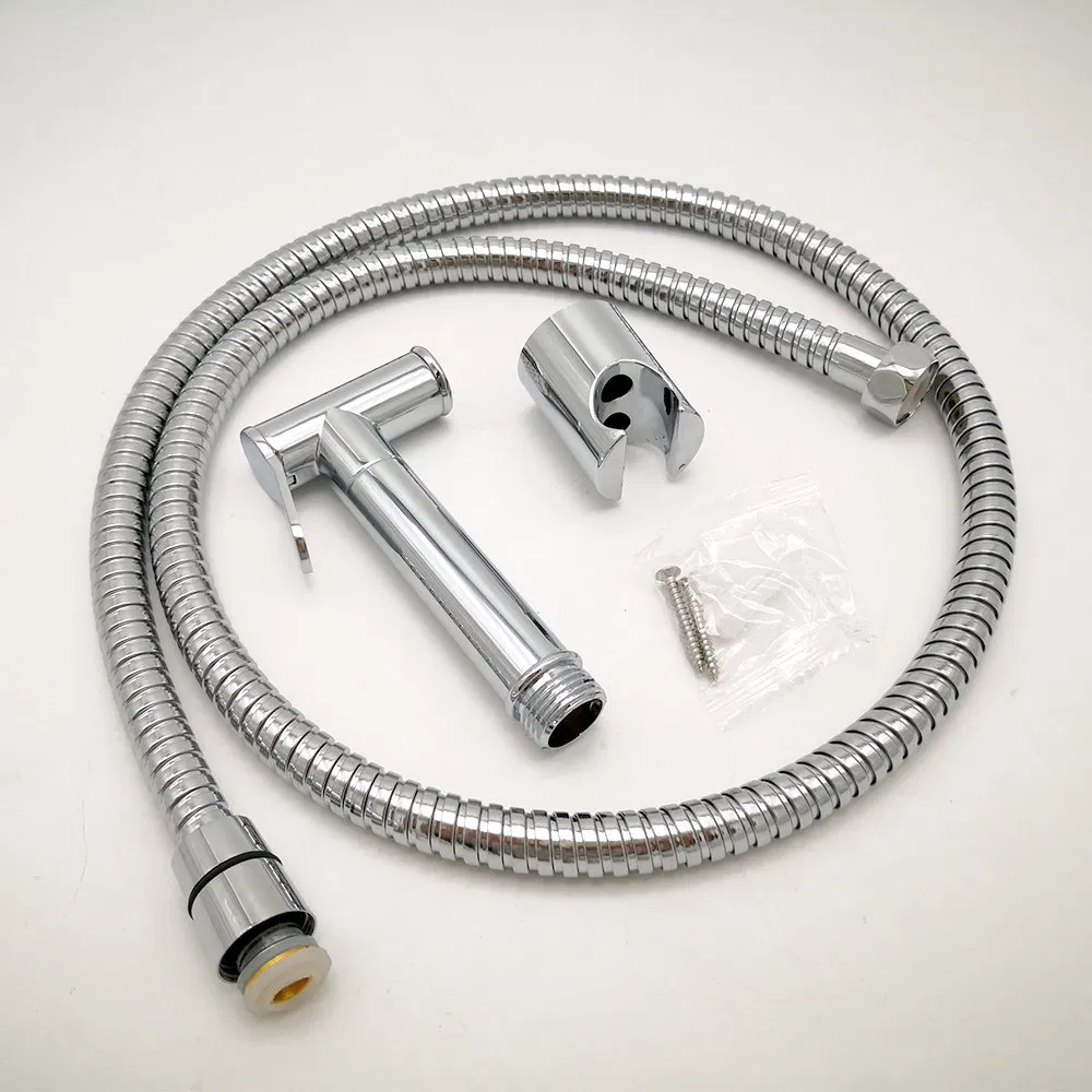 Shattaf with 1.2m Stainless Steel Hose New Model Bathroom Zinc Portable Shattaf Bidet Set