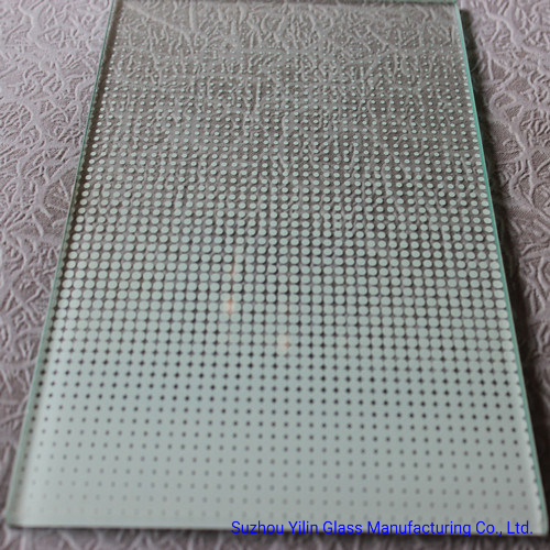 Color Ceramic Fritted Glass with Decorative DOT Pattern