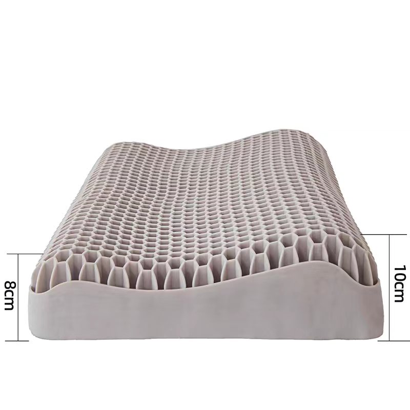 3D Gel Grid Honeycomb Pain Relief TPE Pillow with Pillowcase