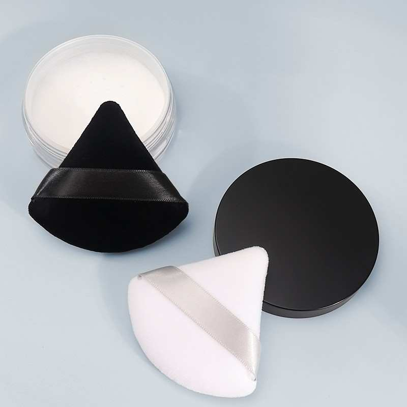 Setting Triangle Fans Powder Puff Super Soft Without Dead Corners Face Powder Air Cushion Sponge