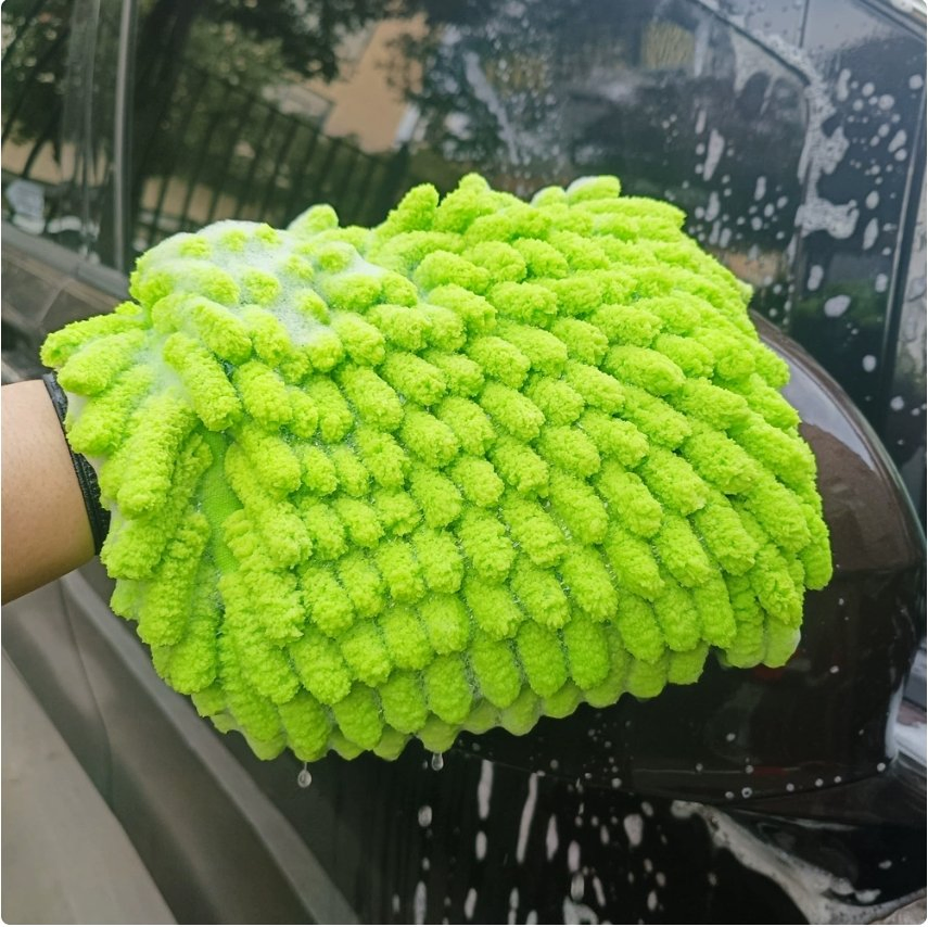 Cleaning Gloves Microfiber Dusting Mitten for Car Window Washing Household Tool Chenille Cleaner