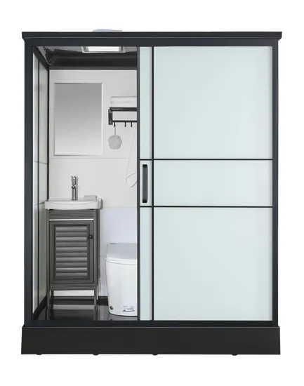 Glass Shhower Cabin Prefab Toilet Bathroom Factory Direct Sale