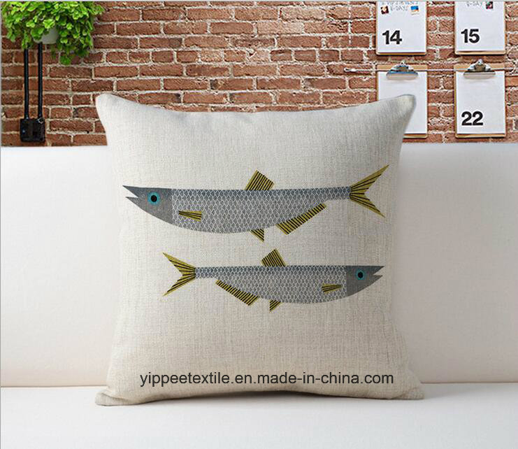 Декоративная подушка с печатью 45x45 см