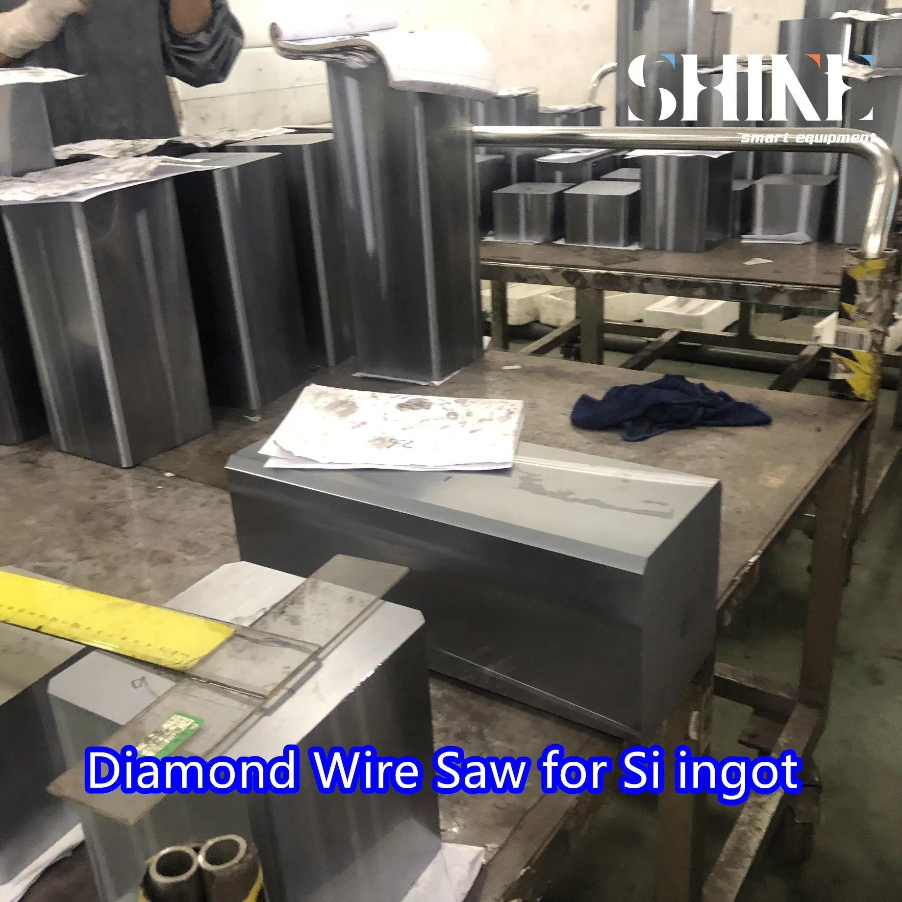 High-Precision Endless Diamond Wire Loop Saw for Silicon Rod Cutting