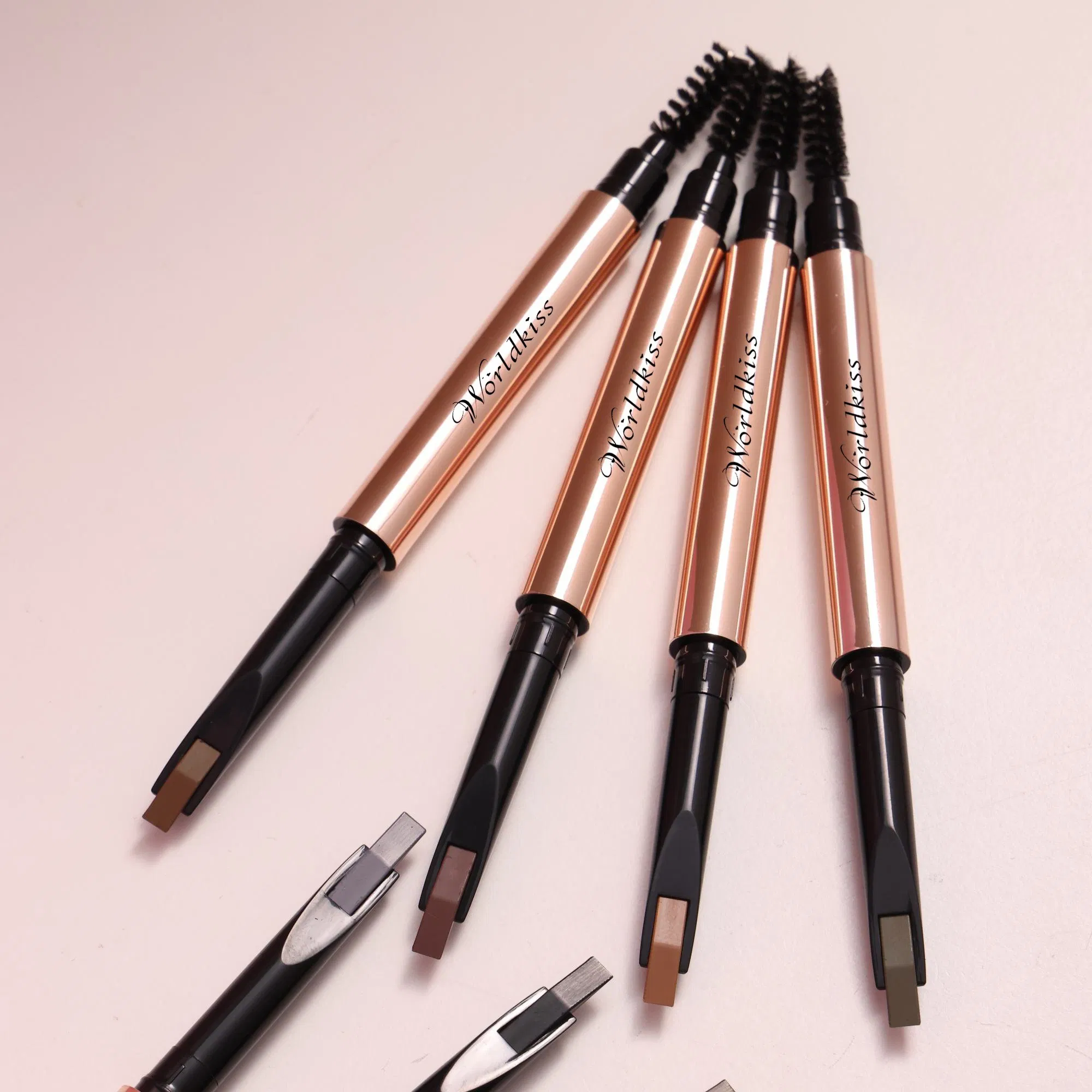 3D Dual End Eyebrow Pencil Waterproof Brow Pencil with Brush Private Label