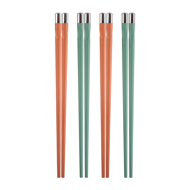 Orange Green Color Reusable Pet and Fiberglass Food Sushi Chopsticks