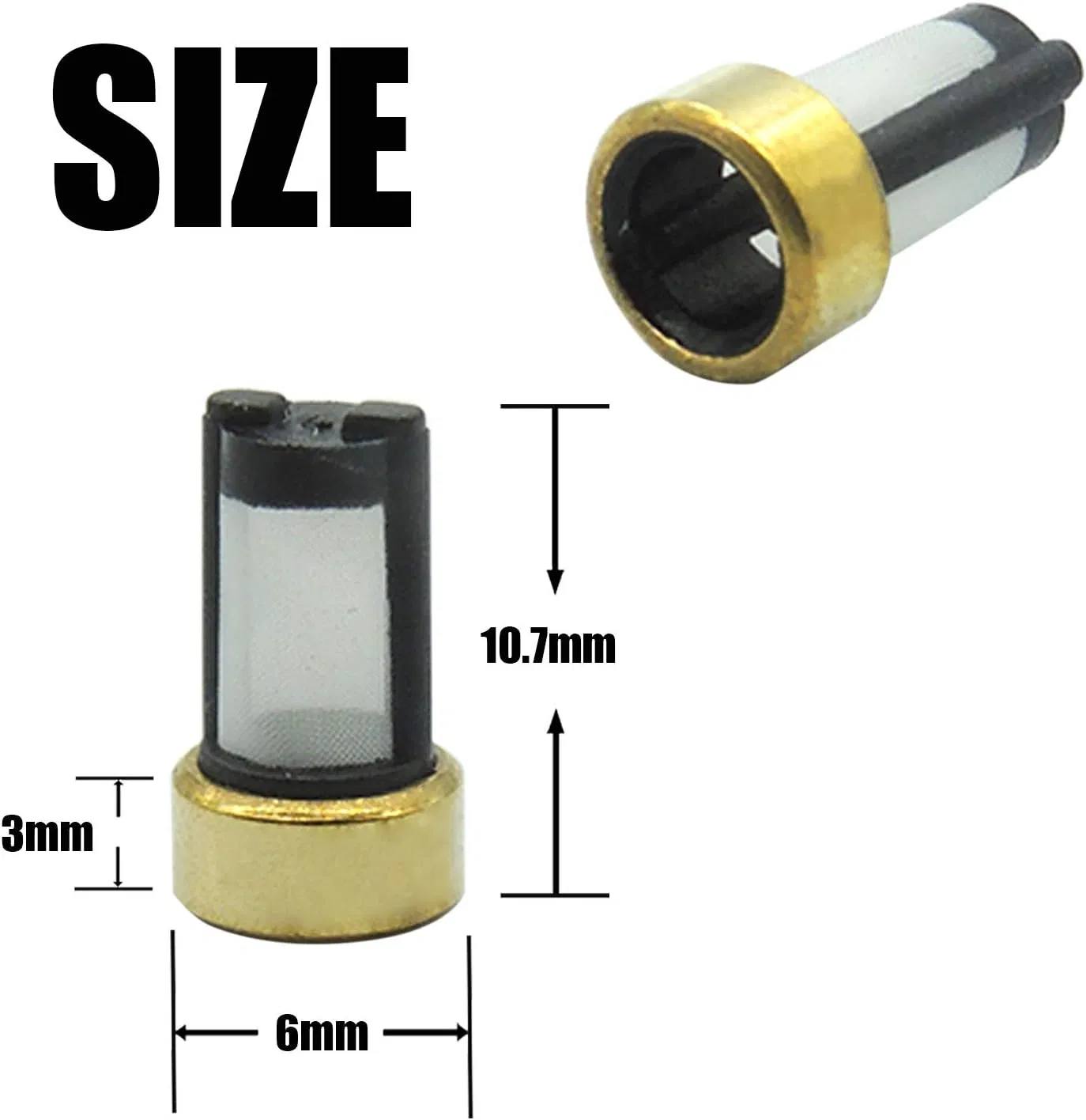 Universal Fuel Injector 102A 102B Micro Basket Filter 6x3x10.7mm ASNU02 Repair Kit