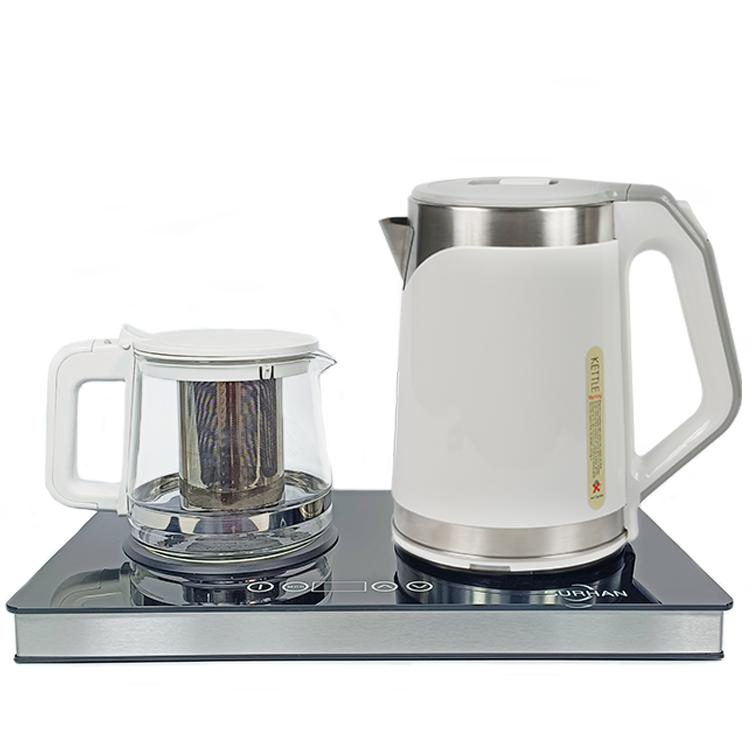 Samovar Tea Maker Tray Set Hotel Guest Room Appliance Electrical Appliances Kettle with Tea Pot Set OEM Custom