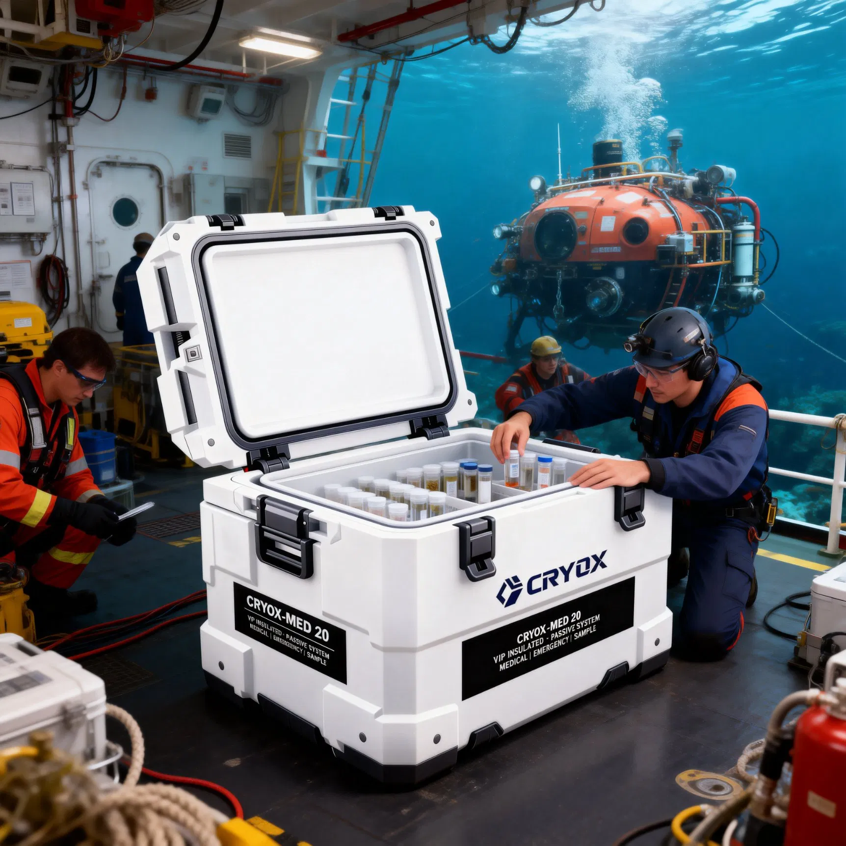 Passive Cooling Cold Chain Box for Field Medical Use