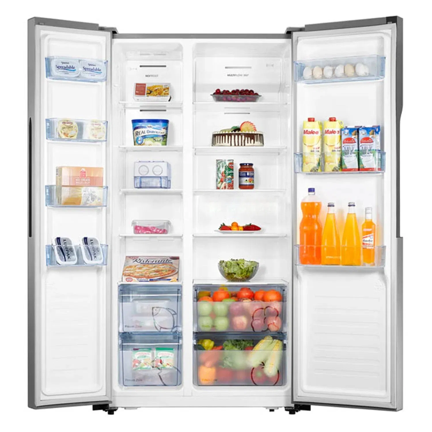 Home Fridge Bcd-606wi Side by Side Refrigerator New Style