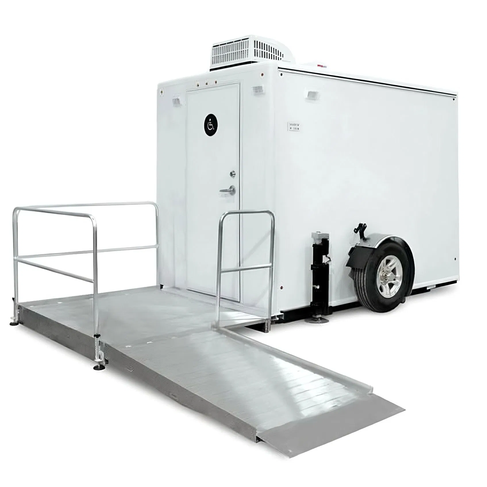 Disabled Friendly Portable Restroom Trailer Wheelchair Accessible Unit for Public Venues