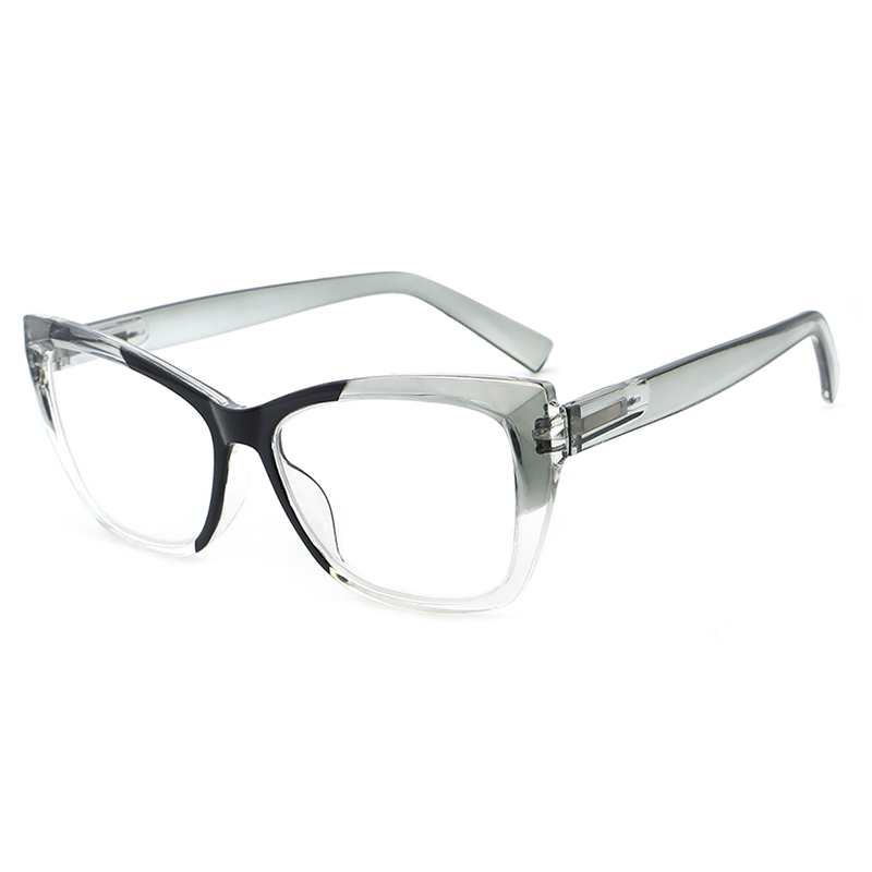 Butterfly Big Size Transparent Color Option Plastic Fashion Reading Glasses with Flexible Hinge for Women