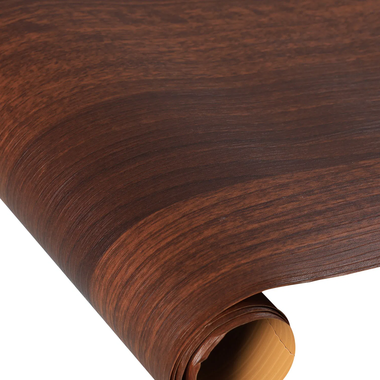 Factory Supply Wood Texture Embossed PVC Vinyl Film PVC Decorative Laminate Vacuum Press Wrapping PVC Film for Furniture Interior Door Wall PVC Film Rolls