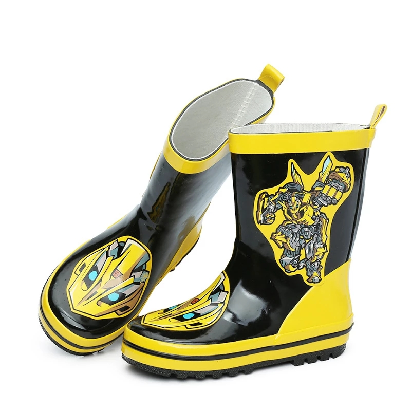 Cartoon Slippery Ssneakers Boys Waterproof Student Rubber Rain Boots