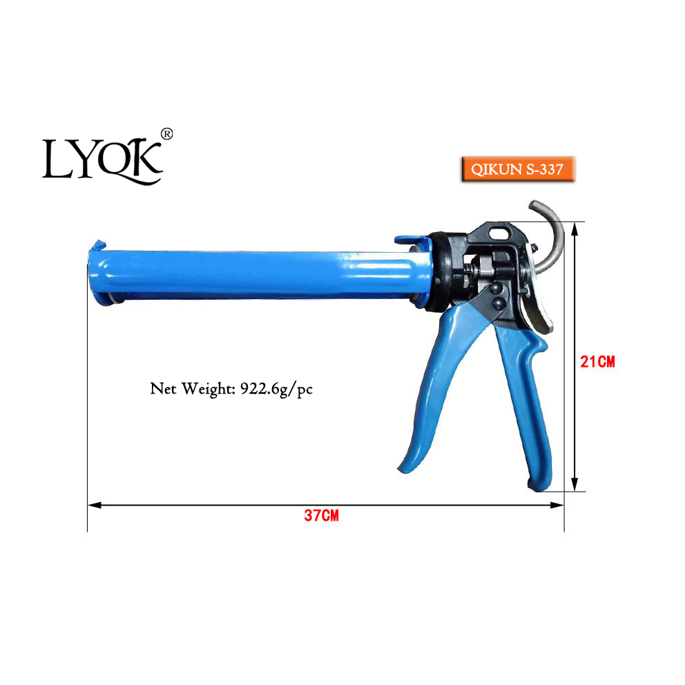 S-337 Opening Type Double Cartridges Skeleton Caulking Gun