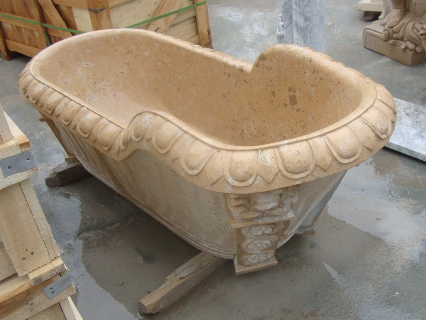 Отдельностоящая ванна из натурального мрамора SYBT-024