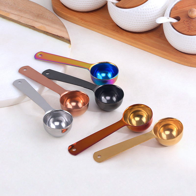5ml 20ml Coffee Spoon Milk Powder Scoop Stainless Steel Measuring Coffee Spoon