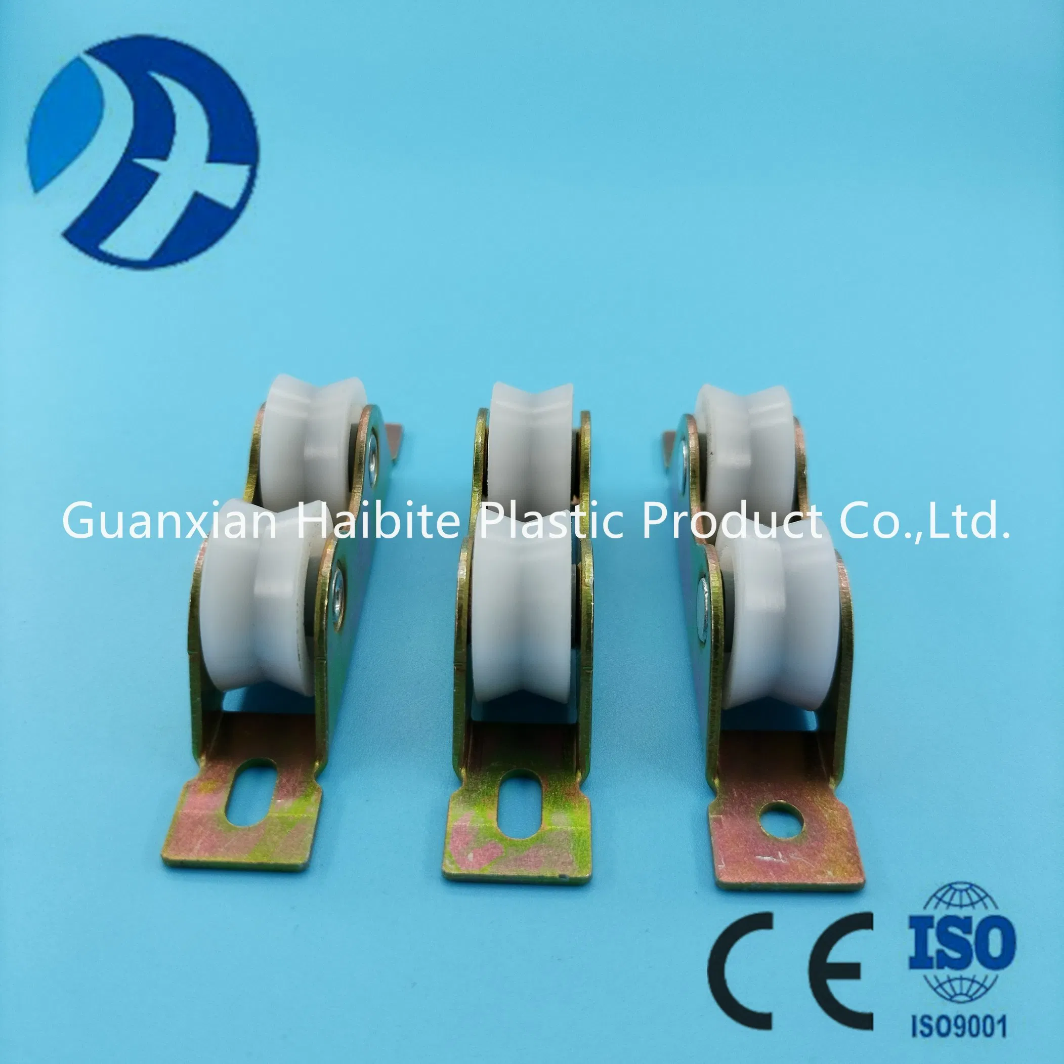 Made in China Double Nylon Plastic Wheel Color Galvanized Aluminum Alloy Sliding Door and Window Pulley