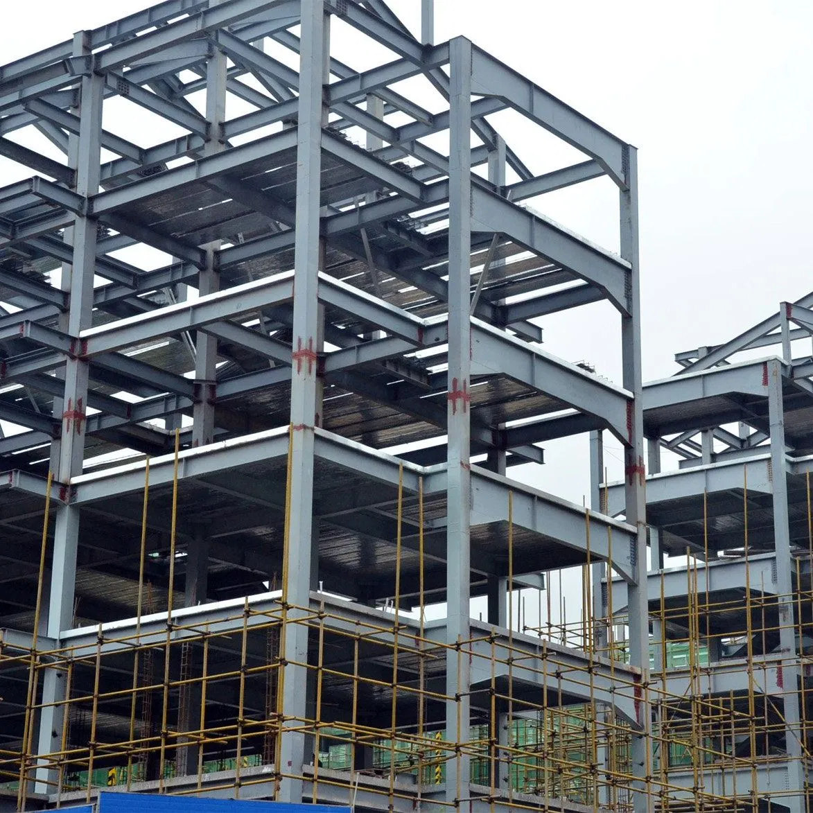 Prefabricated Heavy Duty Steel Frame Structure for Large Span Industrial Buildings