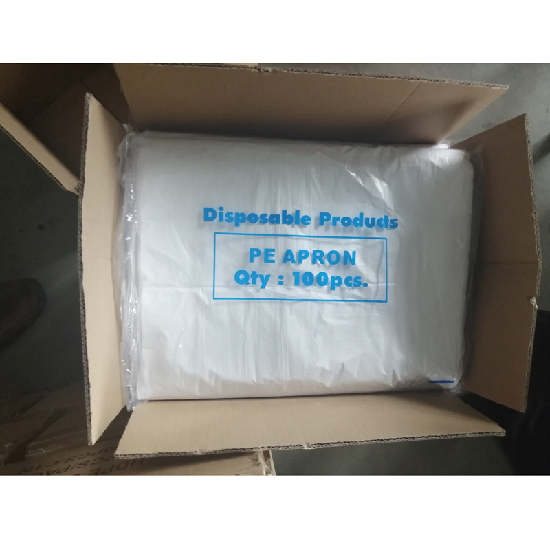 Disposable Plastic PE Transparent Flat Apron