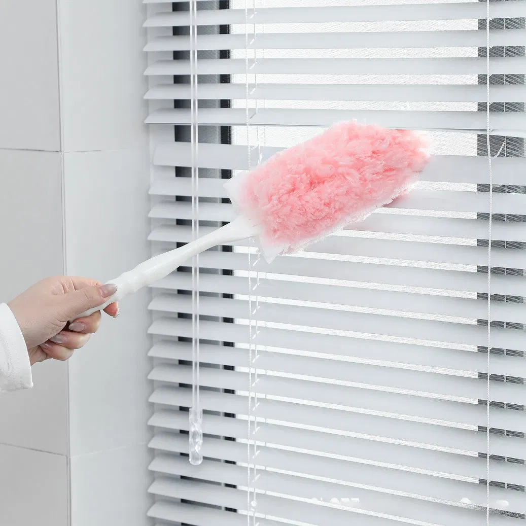 Hot Sale Static-Charged Microfiber Feather Duster for Home Dual-Sided Adsorption & Dust-Free Cleaning Cloth