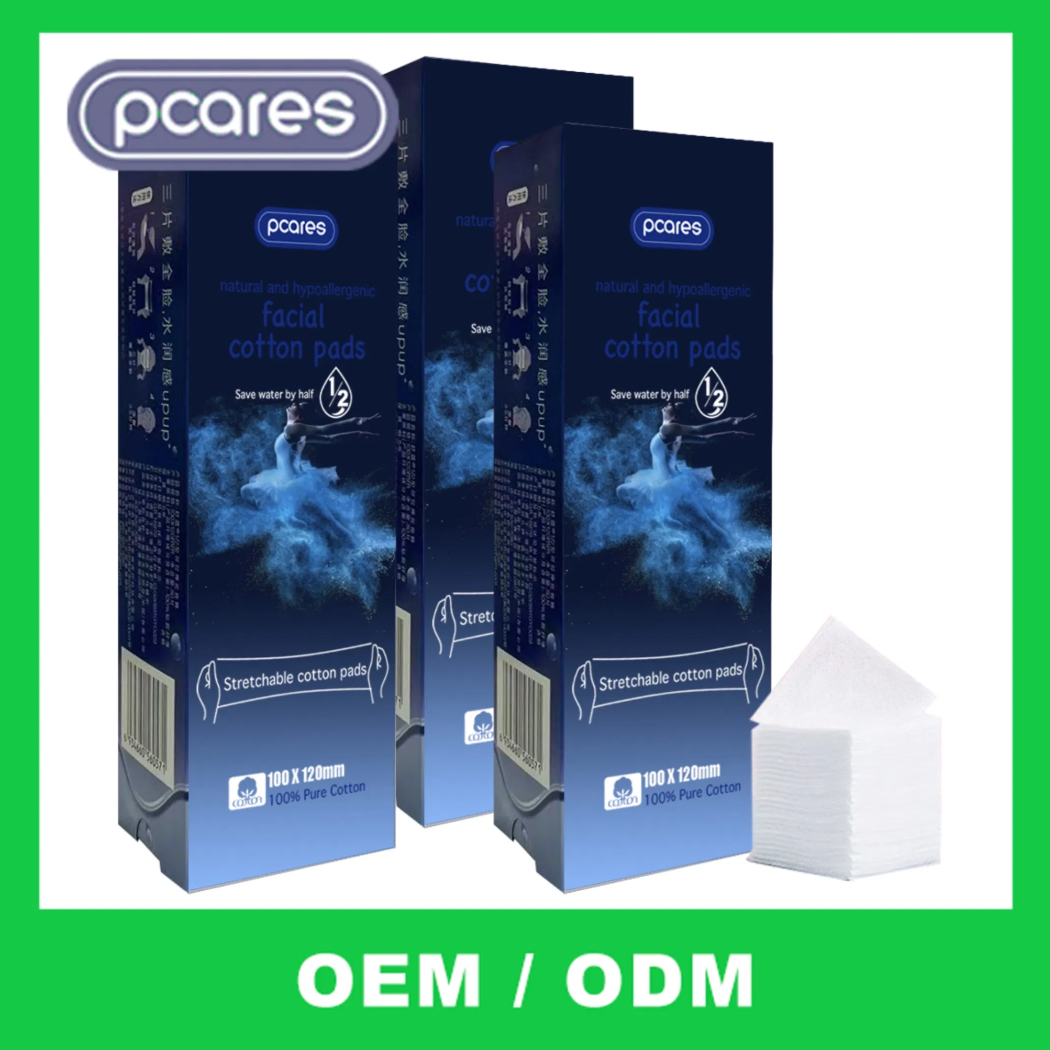 OEM Ultra-Soft Facial Cotton Pads for Gentle Skin Care Routine