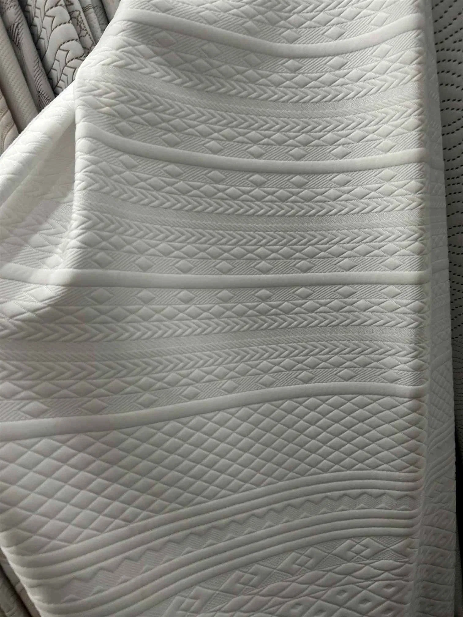 Mattress Polyester Cotton Ticking Jacquard Knitted Fabric 180-450gsm Available