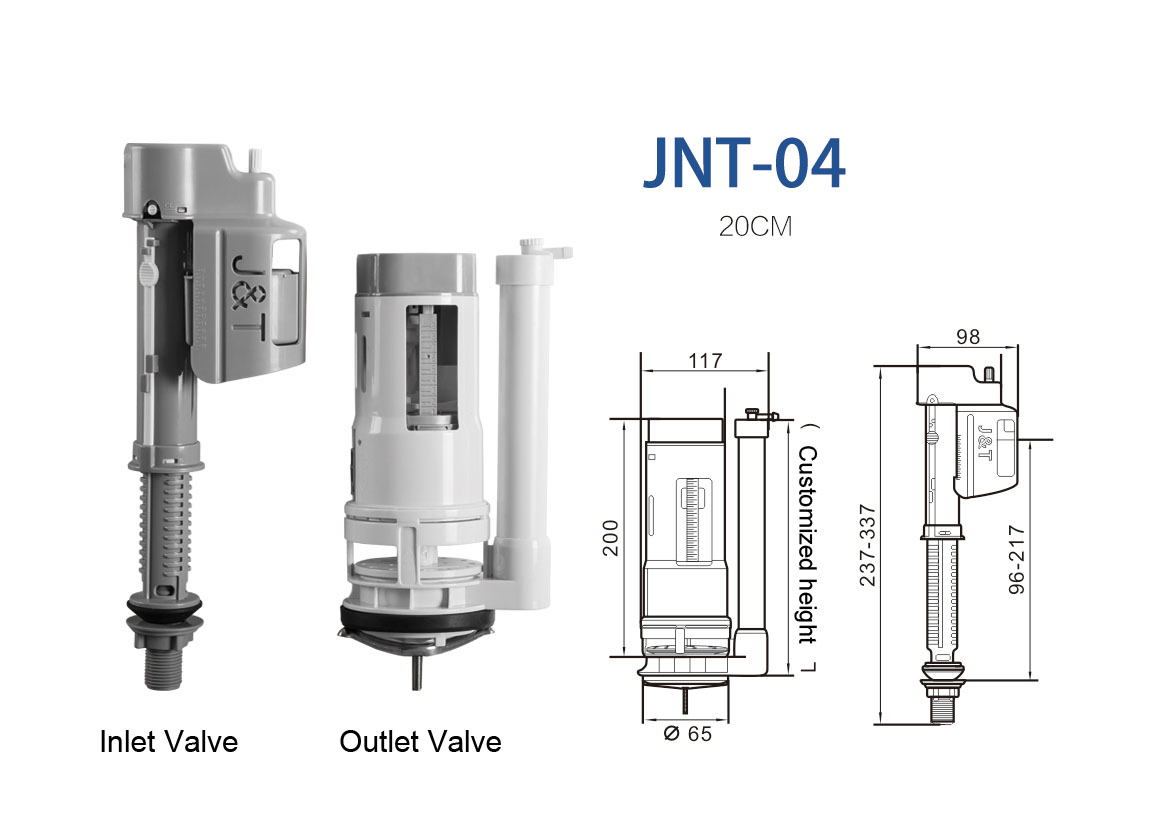 Fill and Flush Valve Toilet Parts