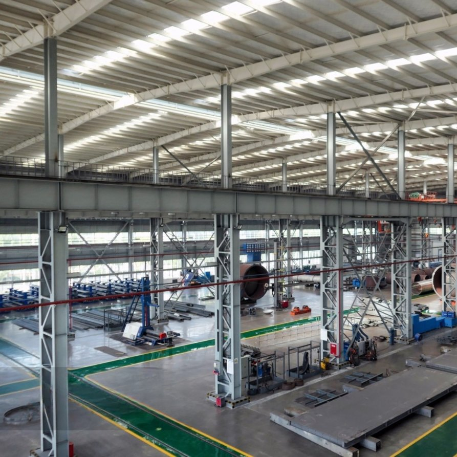 From a Chinese Supplier H-Shaped Steel Beam Steel Frame Prefabricated Building