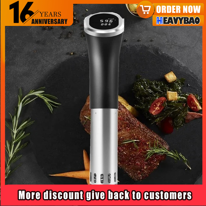 Heavybao Healthy Food Nutrient Retention Cook Immersion Stainless Steel Slow Cookers and Sous Vide Machine for Food