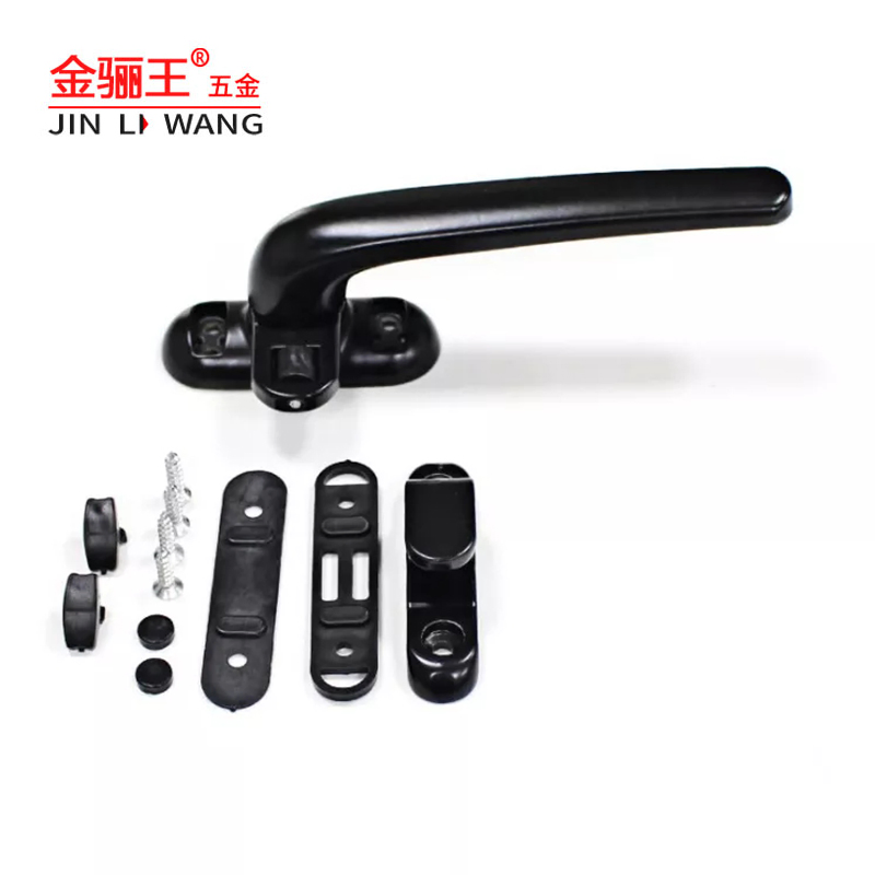 Aluminum Door Window Hardware Black Seven Shape Window Handle