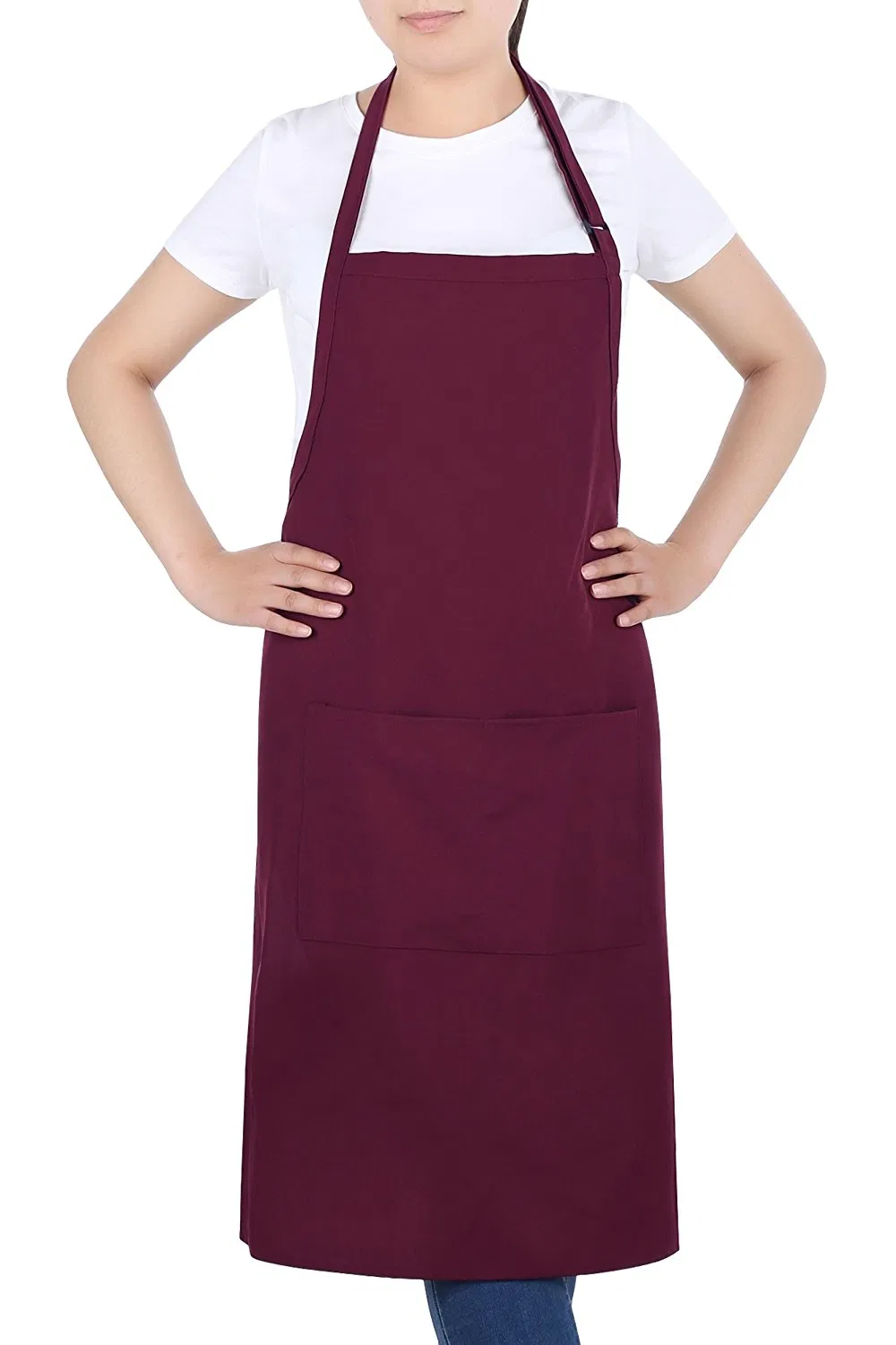OEM Promotional Women Cooking Men Chef Waist Bib Apron Custom Embroidery Printed Logo