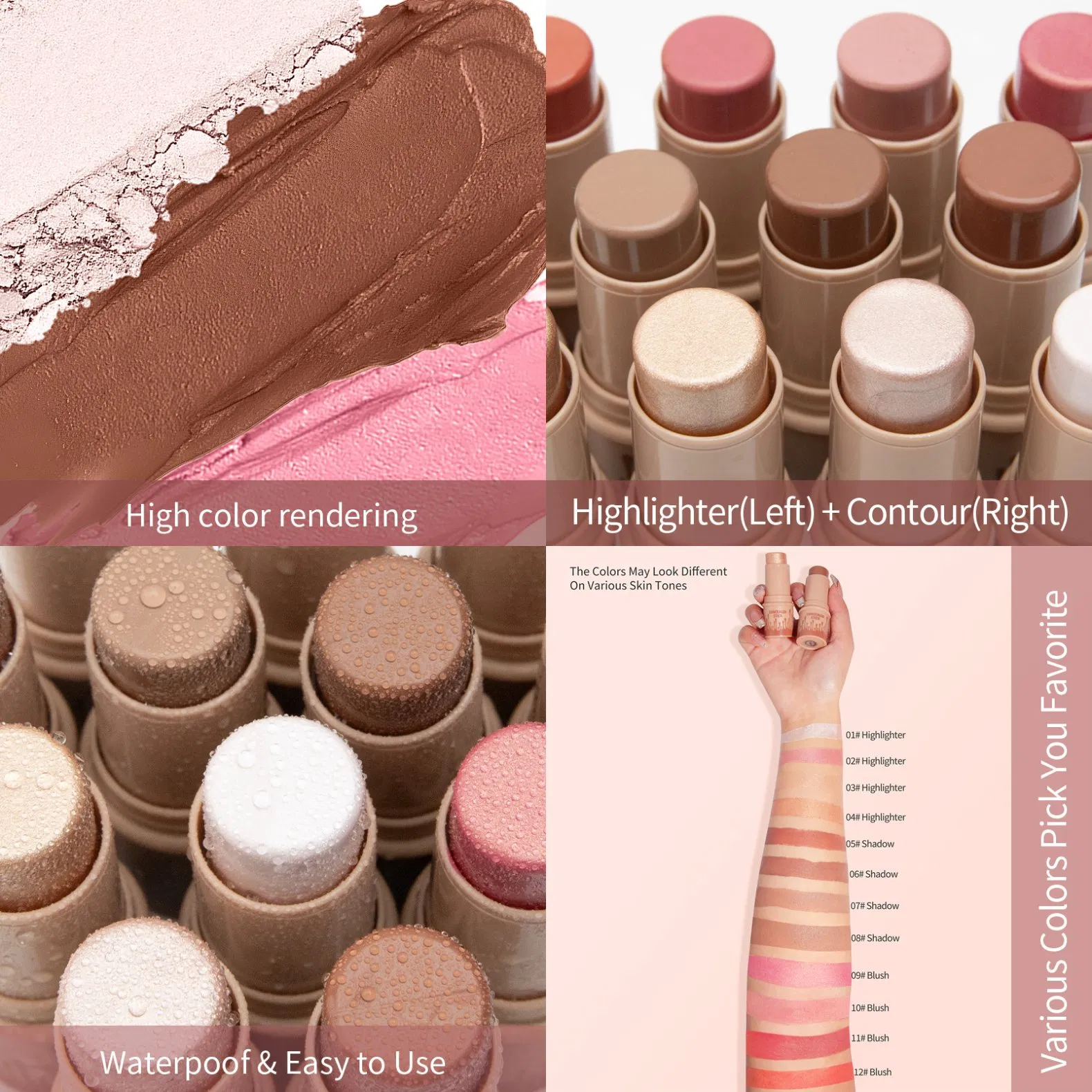 OEM Professional Free Design Concealer Makeup Private Label Contour Makeup Concealer Stick