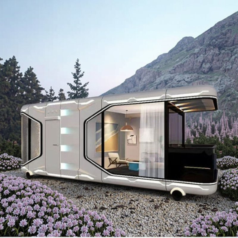Portable Prefab Greenhouse Cabin Efficient Small Space Living Solution for Home Office Shop Office House Made Sandwich Panel