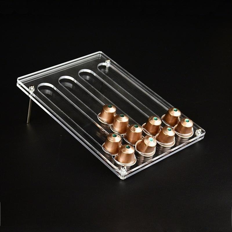 Clear Acrylic Coffee Milk Tea Capsule Display Rack