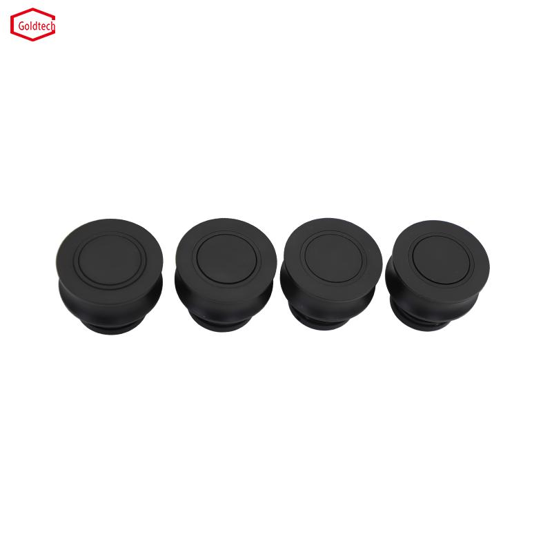 Matt Black Stainless Steel Shower Glass Sliding Door Roller System Hardware