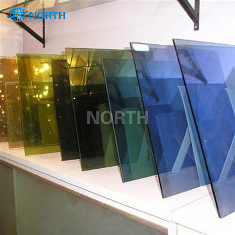 Stained Glass with Grey, Blue, Green, Bronze, Ect Color
