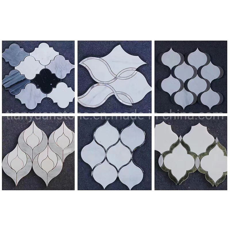 Flower Border Design Waterjet Marble Inlay Borders Design