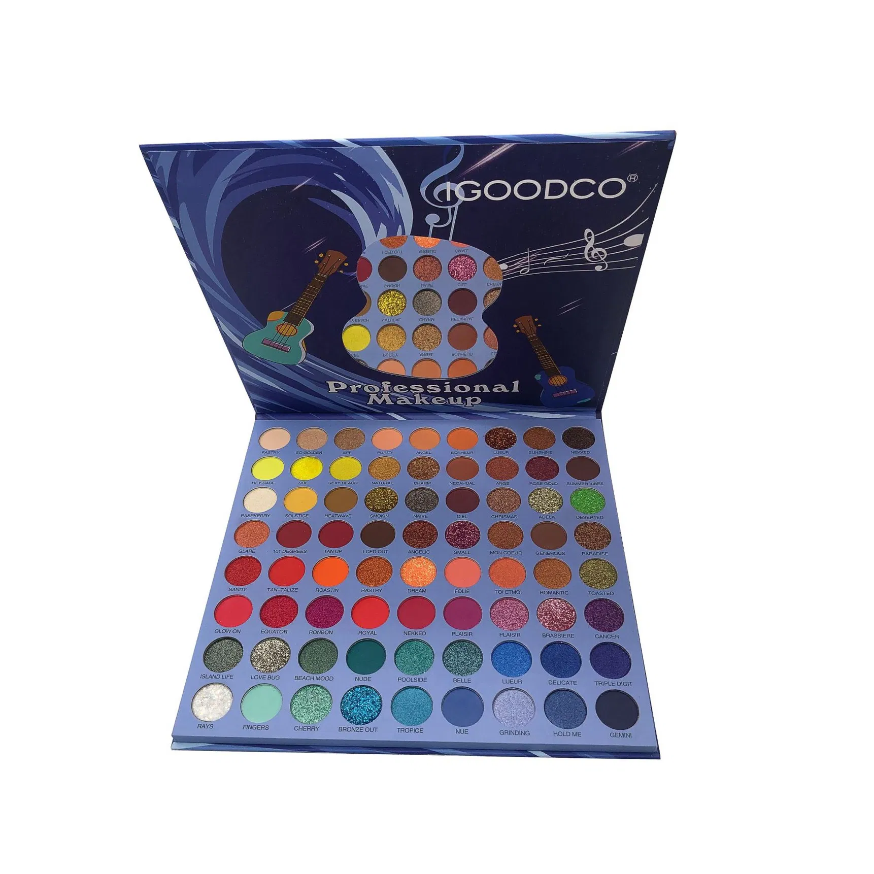 FL-18 Spot 72-Color Eyeshadow Palette, Pearly Matte Sequined Glitter Eyeshadow Palette