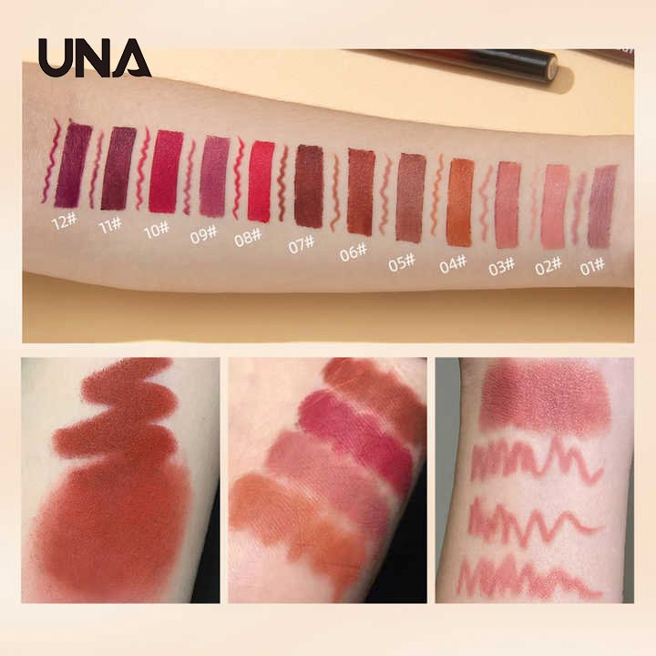 Wholesale Long-Lasting Nude Lip Liner Set Waterproof Lipstick with High Pigmentation No Fading or Smudging Matte Lip Pencil
