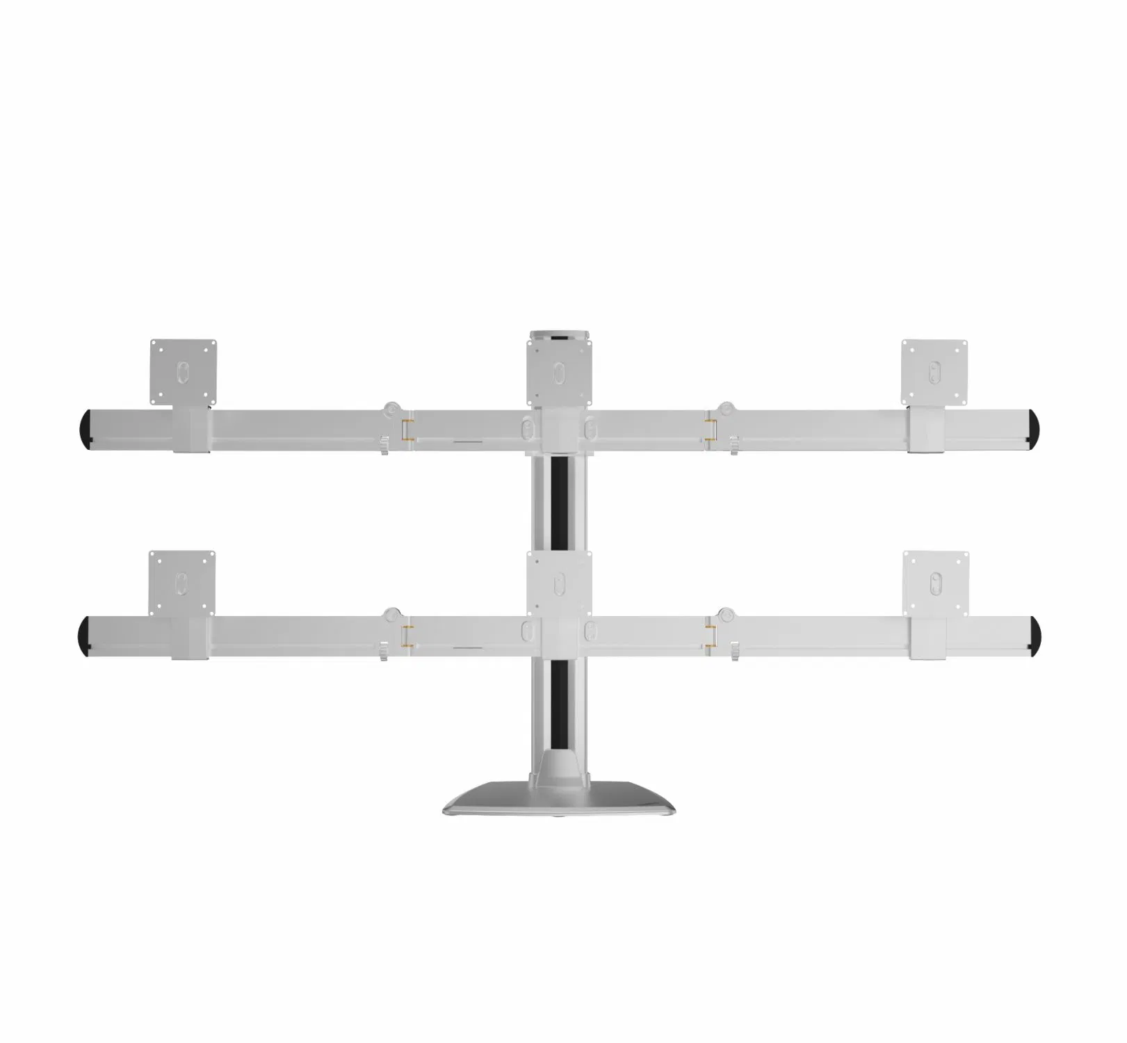 Кронштейн для 6 мониторов, алюминиевый, настольный