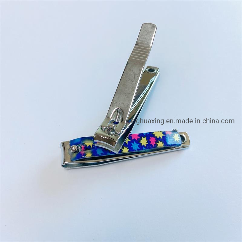 Toenail Clipper Cutter with Heat Transfer Pattern Printing and Nail File