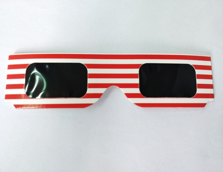 New Product 3D Glasses Diffraction Lens a Solar Eclipse