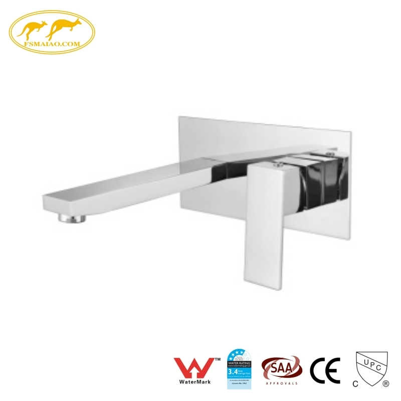 Wels 5-Star Rated Double-Hole Installation 184mm Spout Bath Wall Mixer