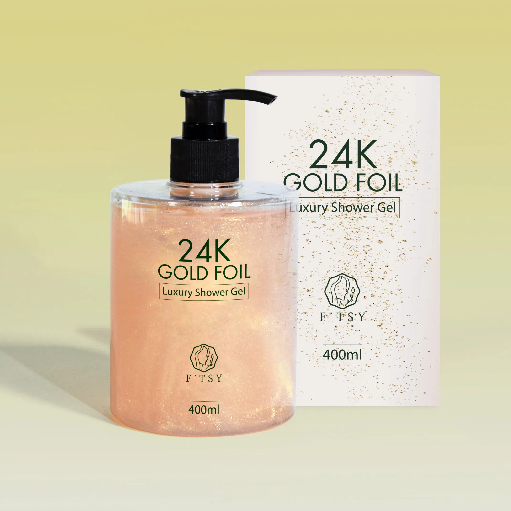 High Quality Shower Gel 24K Pure Gold Cool Smooth Luxury Effect Natural Body Wash