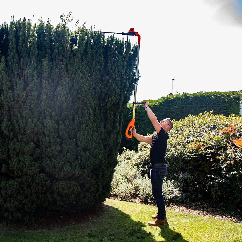 Lightweight Aluminium Tube Cordless Vertical Tree Long Pole Hedge Trimmer-Lh C41A